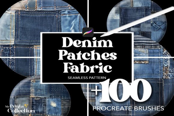 100 Procreate Denim Patches Brushes: A Strategic Asset for Digital Texturing