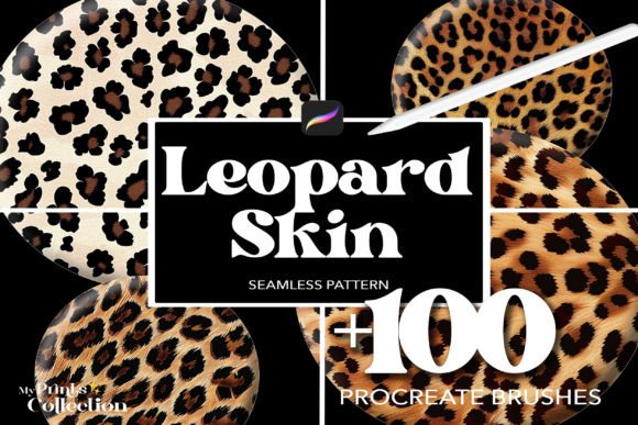 100 Procreate Skin Leopard Brushes