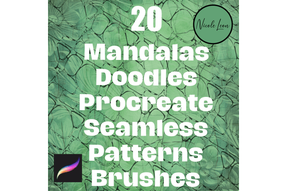 20 Mandalas Doodles Procreate Brushes for Creative Expression