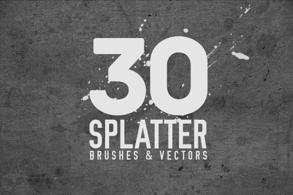 30 Splatter Brushes: A Creative Essential for Designers