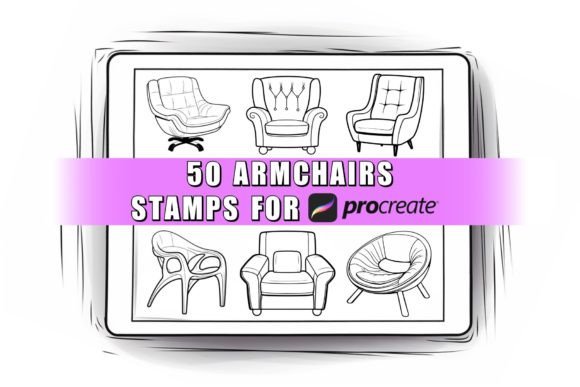 50 Armchairs Procreate Stamps Brushes: A Comprehensive Guide for Interior Designers