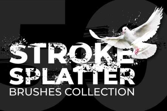 50 Brushes Strokes Splatter