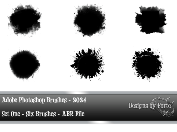 Enhance Your Creative Projects with the Six Abstract Adobe Photoshop Brushes Set
