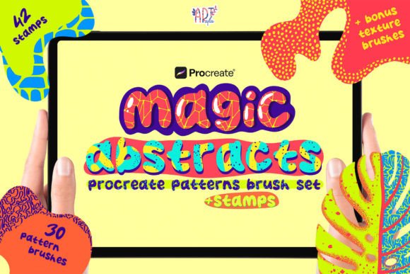 Magic Abstracts Procreate Brushes for Creative Design