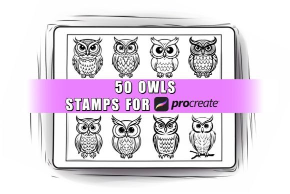 Owls Procreate Stamps Brushes: Streamlining Your Digital Art Workflow