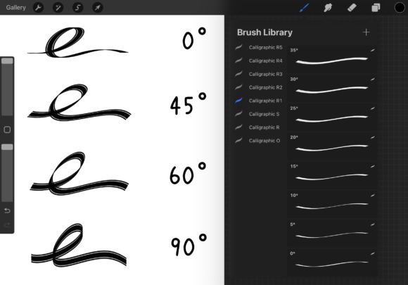 Procreate Calligraphic Brushes i: The Ultimate Ribbon Set for Dynamic Lettering