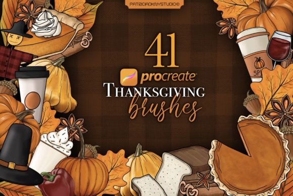 Procreate Thanksgiving Brushes for Creative Fall Art
