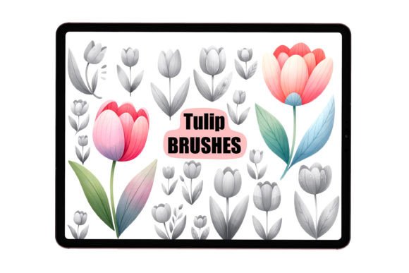 Tulip Flower Procreate Brushes for Creative Digital Art