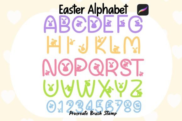 Unlock Your Creativity This Easter Season with Exclusive Easter Alphabet Procreate Brushes
